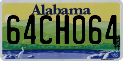 AL license plate 64CH064
