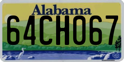 AL license plate 64CH067