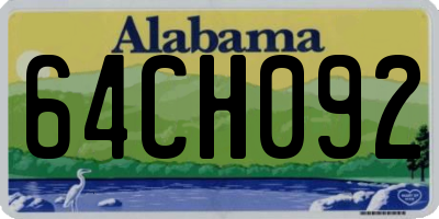 AL license plate 64CH092