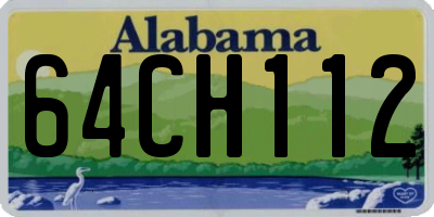 AL license plate 64CH112