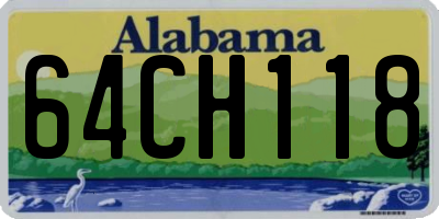 AL license plate 64CH118