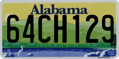 AL license plate 64CH129