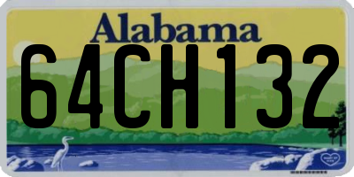 AL license plate 64CH132