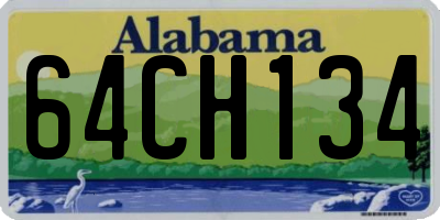 AL license plate 64CH134