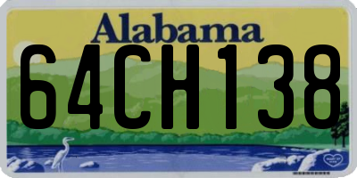 AL license plate 64CH138