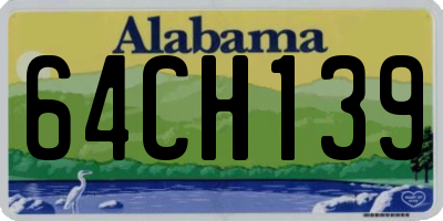 AL license plate 64CH139