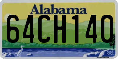AL license plate 64CH140