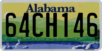 AL license plate 64CH146