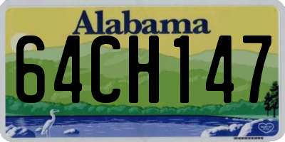 AL license plate 64CH147