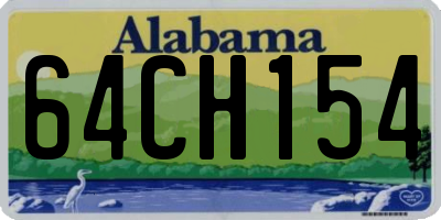 AL license plate 64CH154