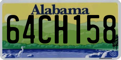 AL license plate 64CH158