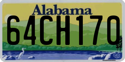 AL license plate 64CH170