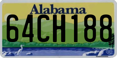 AL license plate 64CH188
