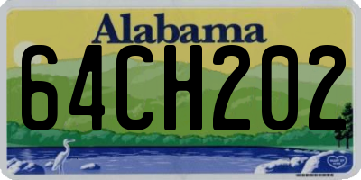 AL license plate 64CH202