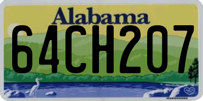 AL license plate 64CH207