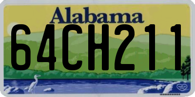 AL license plate 64CH211