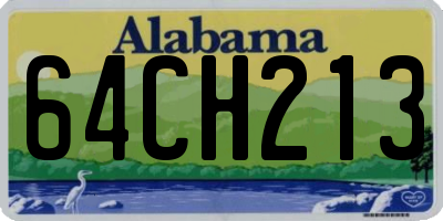 AL license plate 64CH213