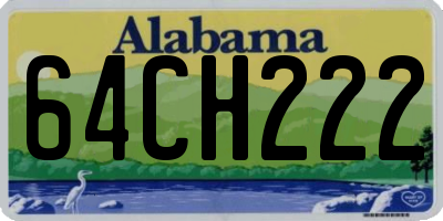 AL license plate 64CH222