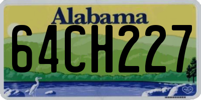 AL license plate 64CH227