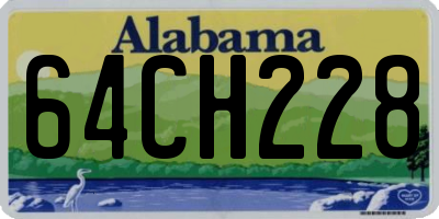 AL license plate 64CH228