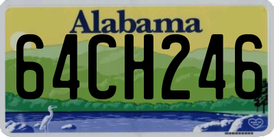 AL license plate 64CH246