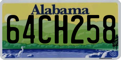 AL license plate 64CH258