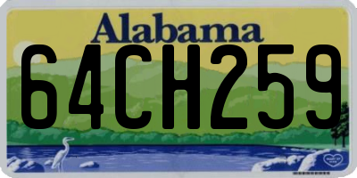 AL license plate 64CH259
