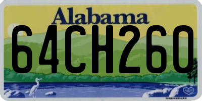 AL license plate 64CH260