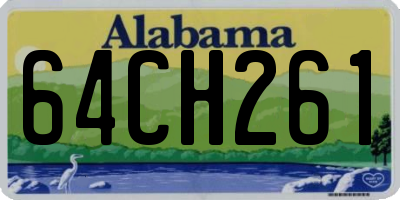 AL license plate 64CH261