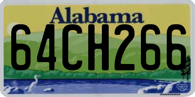 AL license plate 64CH266