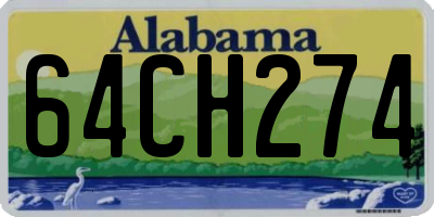 AL license plate 64CH274