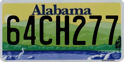 AL license plate 64CH277