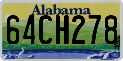 AL license plate 64CH278