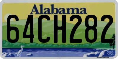 AL license plate 64CH282