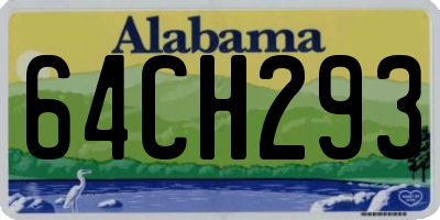 AL license plate 64CH293