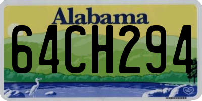 AL license plate 64CH294