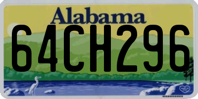 AL license plate 64CH296