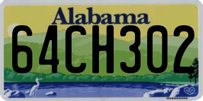 AL license plate 64CH302