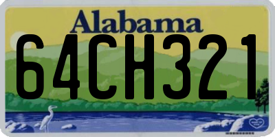 AL license plate 64CH321