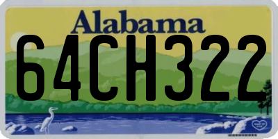 AL license plate 64CH322