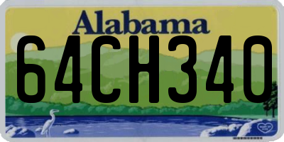 AL license plate 64CH340