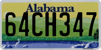 AL license plate 64CH347