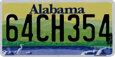 AL license plate 64CH354