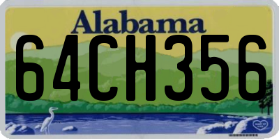 AL license plate 64CH356