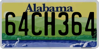 AL license plate 64CH364