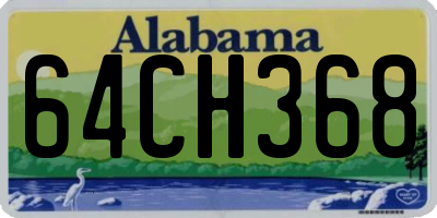 AL license plate 64CH368