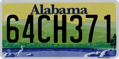 AL license plate 64CH371