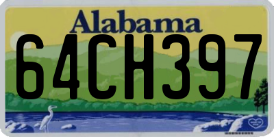 AL license plate 64CH397