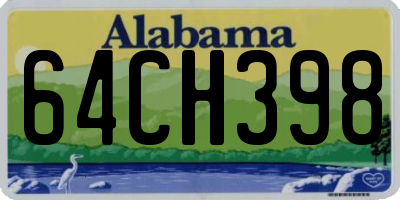 AL license plate 64CH398