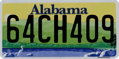 AL license plate 64CH409
